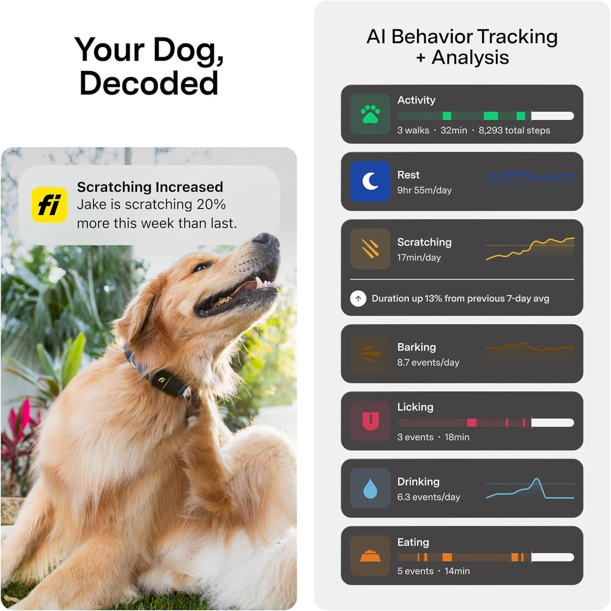 Fi Series 3+ GPS Dog Collar — 6-Month Membership Included