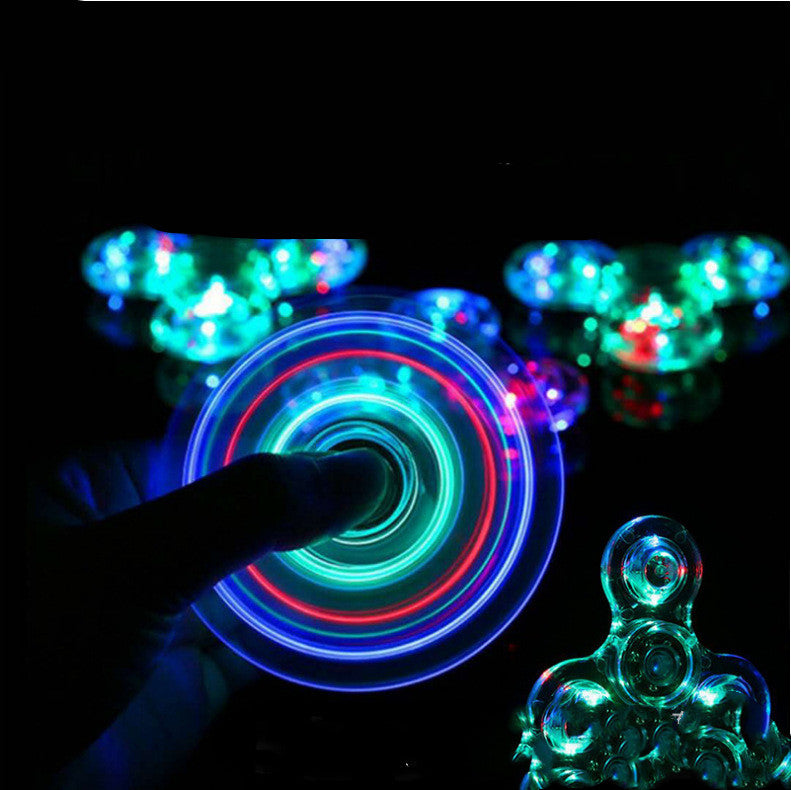 LED Light Fidget Spinner – Glow in the Dark Hand Spinner Toy