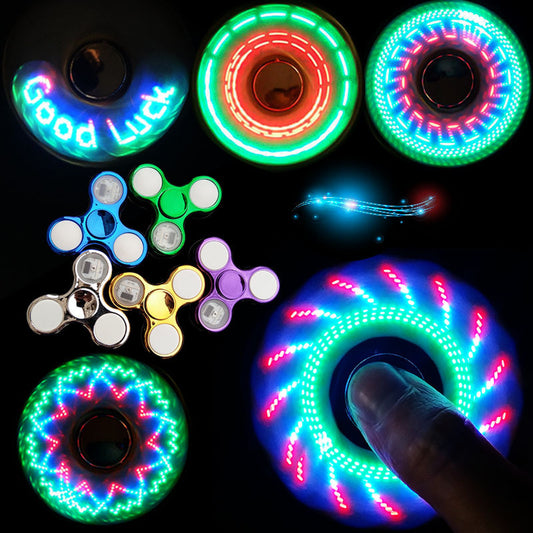 LED Light Fidget Spinner – Glow in the Dark Hand Spinner Toy