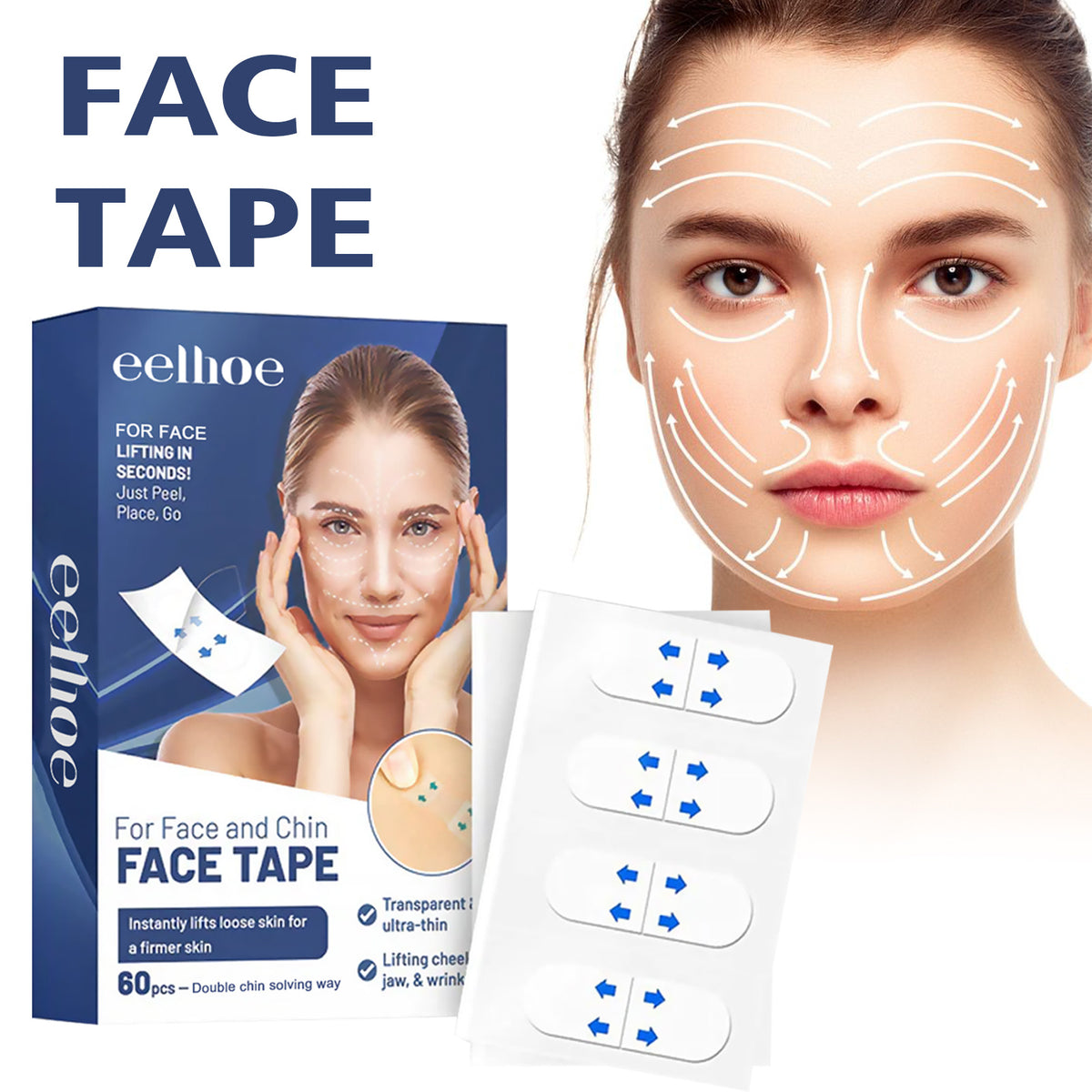 Facial Smoothing Patches – Temporary Cosmetic Tape
