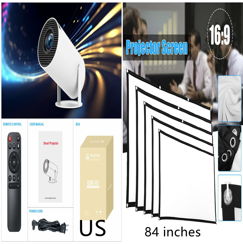 HY300 Pro Mini Projector — Select Model & Plug