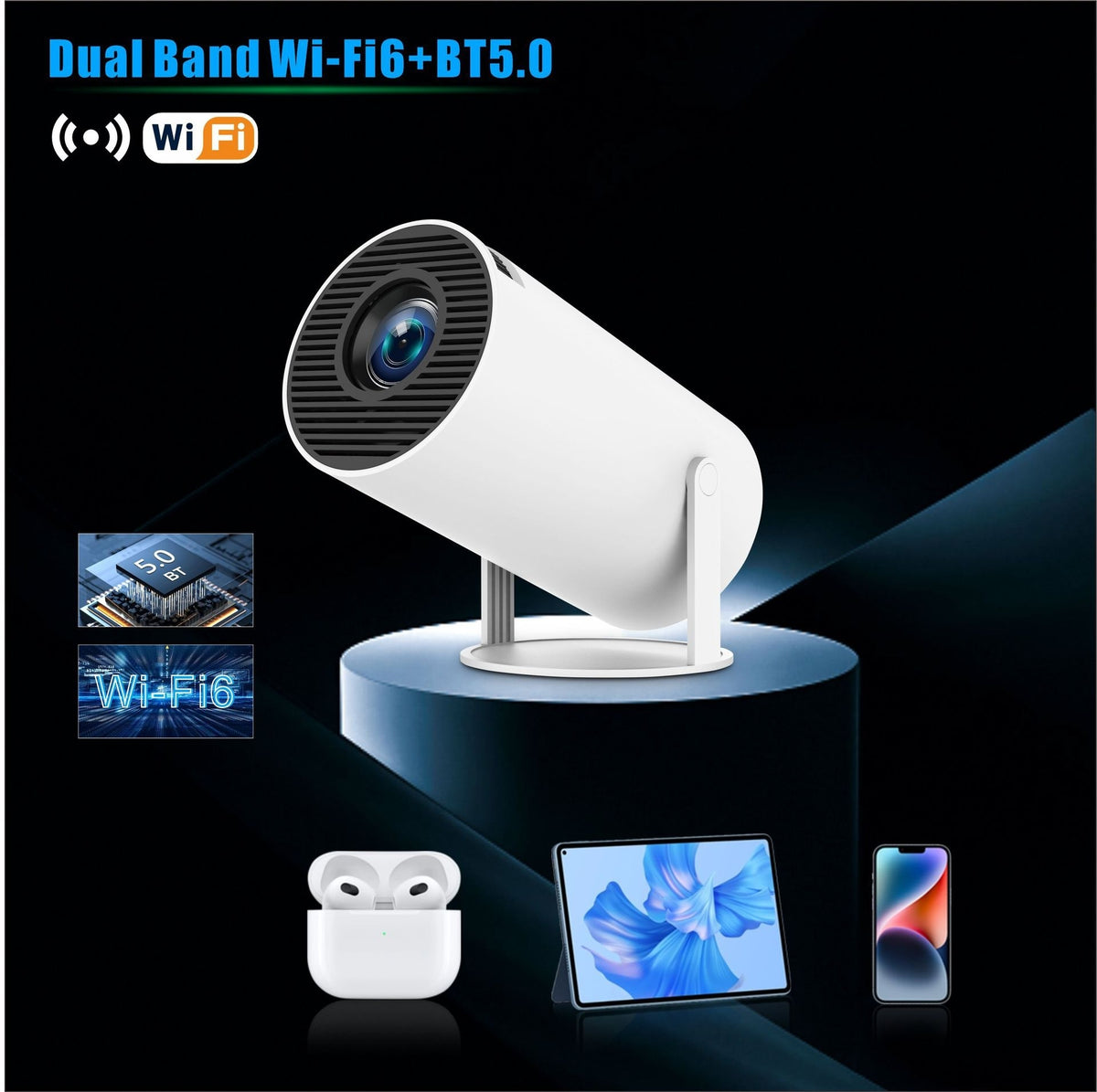 HY300 Pro Mini Projector — Select Model & Plug