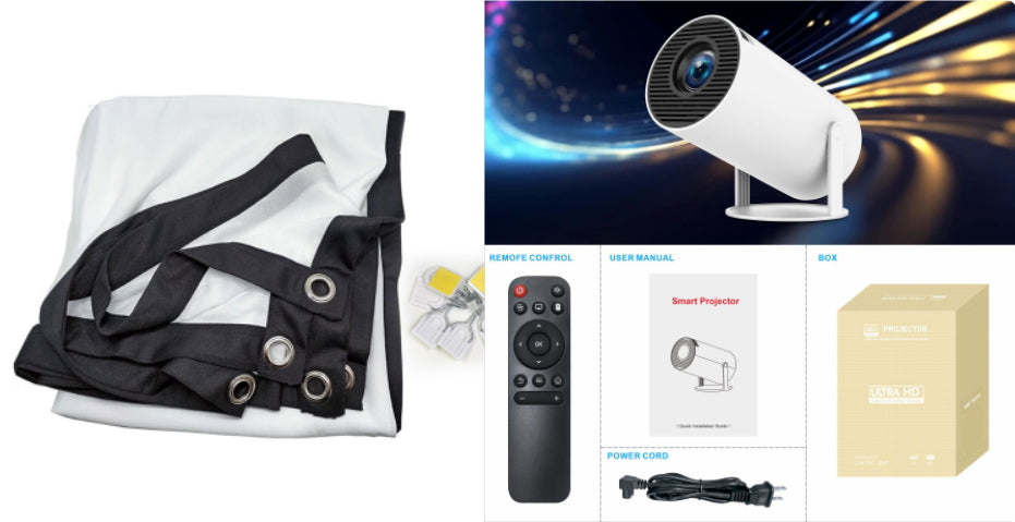 HY300 Pro Mini Projector — Select Model & Plug