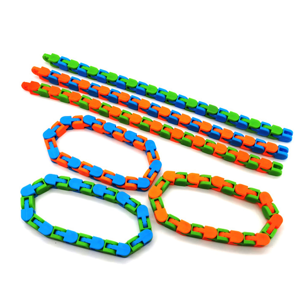 Fidget Chain Bracelet – Anti-Stress Bike Chain Puzzle Toy for Adults & Kids