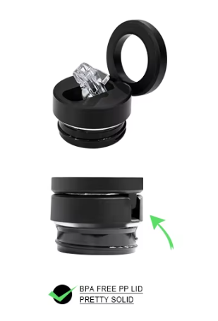 Magnetic Water Bottle with Phone Holder – 24 oz