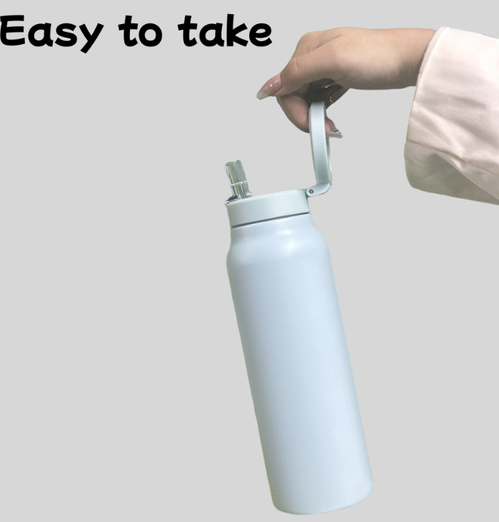 Magnetic Water Bottle with Phone Holder – 24 oz