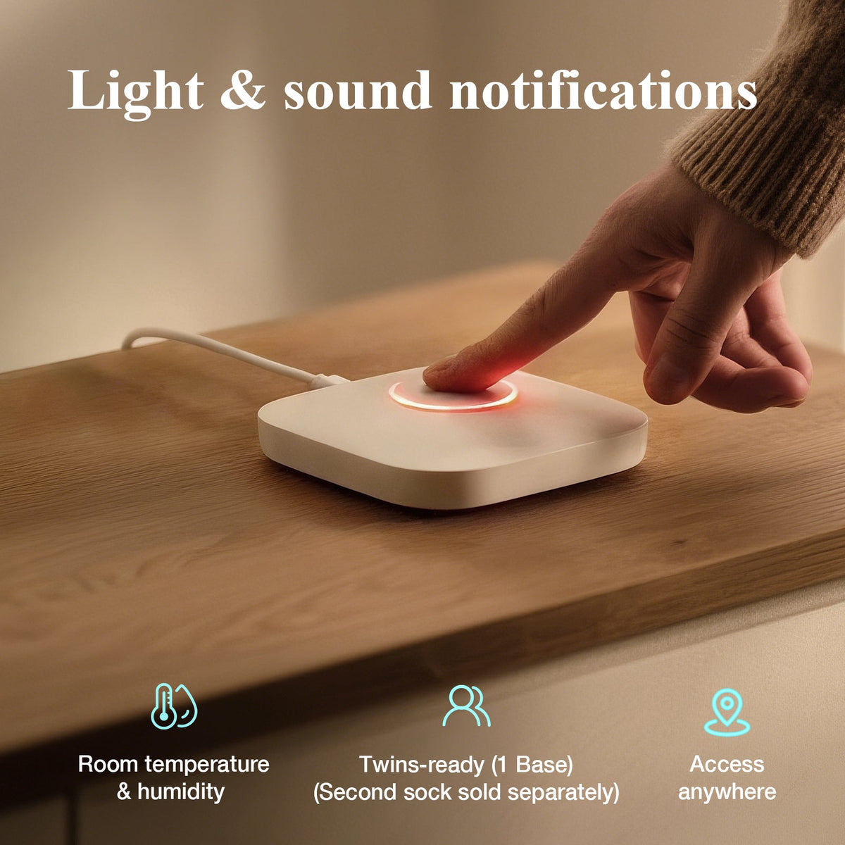 Sense-U Smart Sock Shoe O2 Baby Wellness Monitor – Heart Rate, Oxygen & Sleep Insights