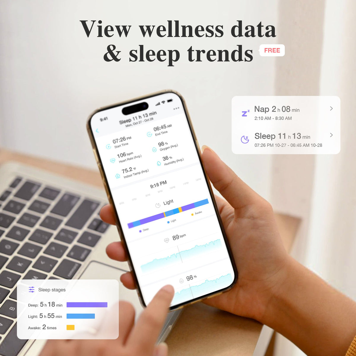 Sense-U Smart Sock Shoe O2 Baby Wellness Monitor – Heart Rate, Oxygen & Sleep Insights