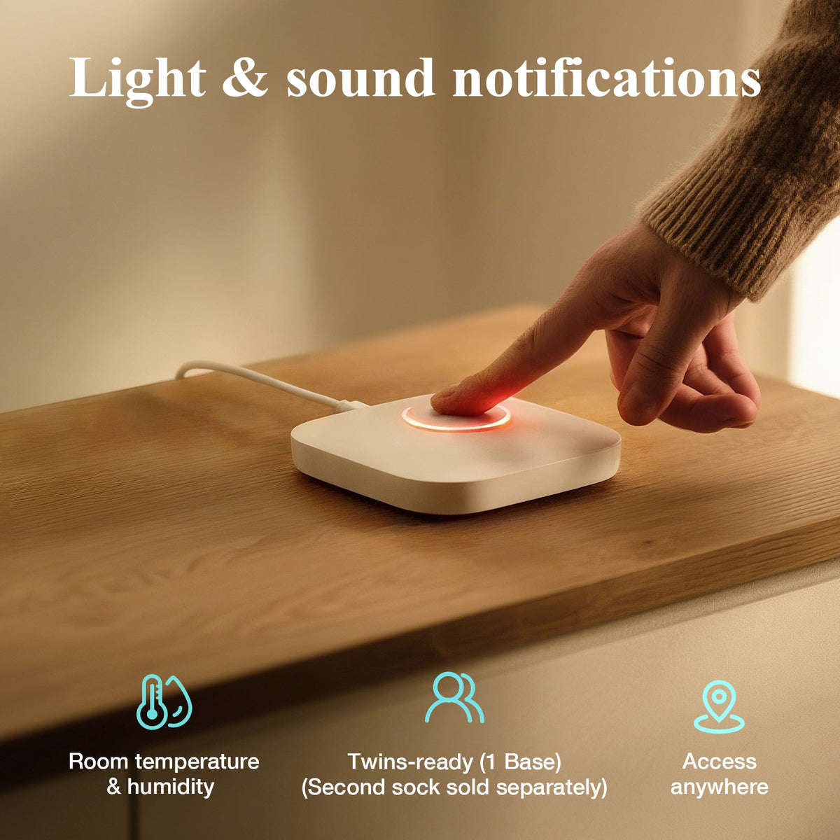 Sense-U Smart Sock Shoe O2 Baby Wellness Monitor – Heart Rate, Oxygen & Sleep Insights