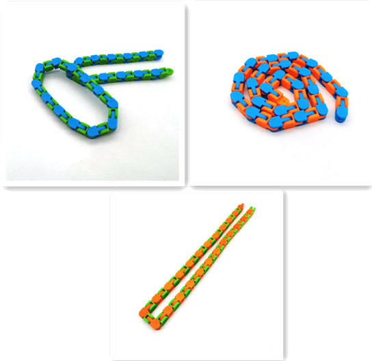 Fidget Chain Bracelet – Anti-Stress Bike Chain Puzzle Toy for Adults & Kids