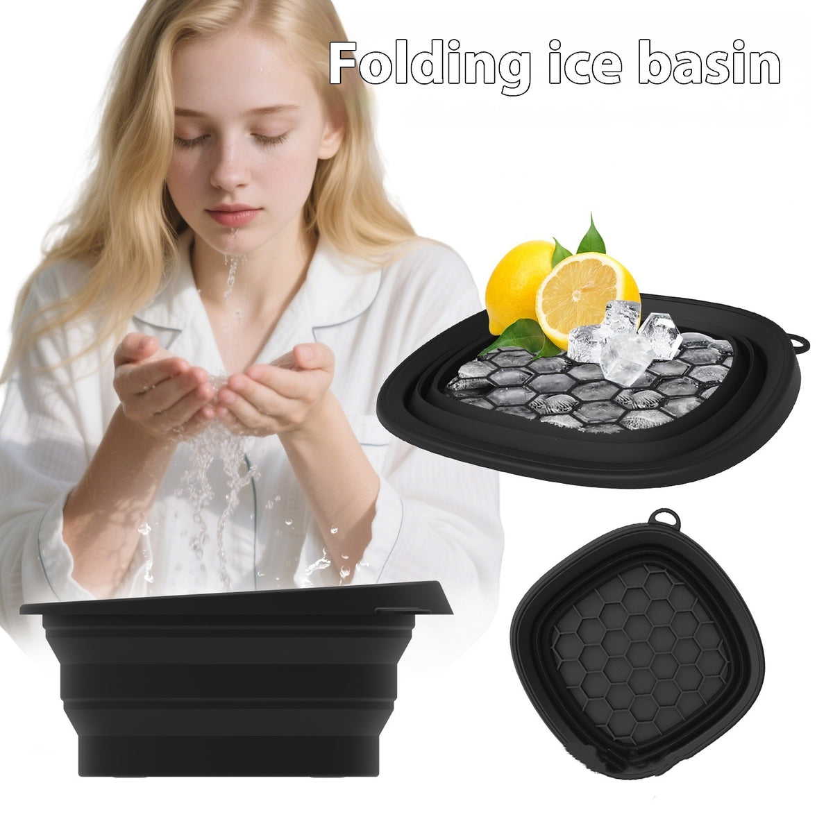 Silicone Folding Ice Basin – Face Ice Bath & Skincare Bowl