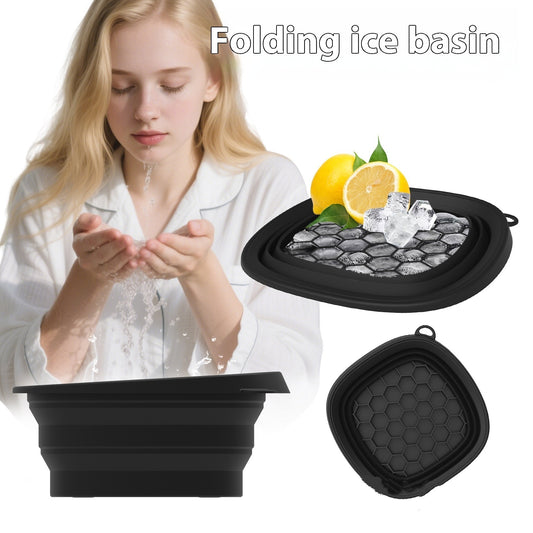 Silicone Folding Ice Basin – Face Ice Bath & Skincare Bowl